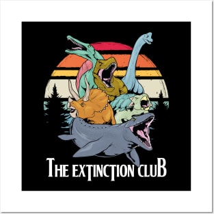 The Extinction Club: Vintage Dino Assembly Posters and Art